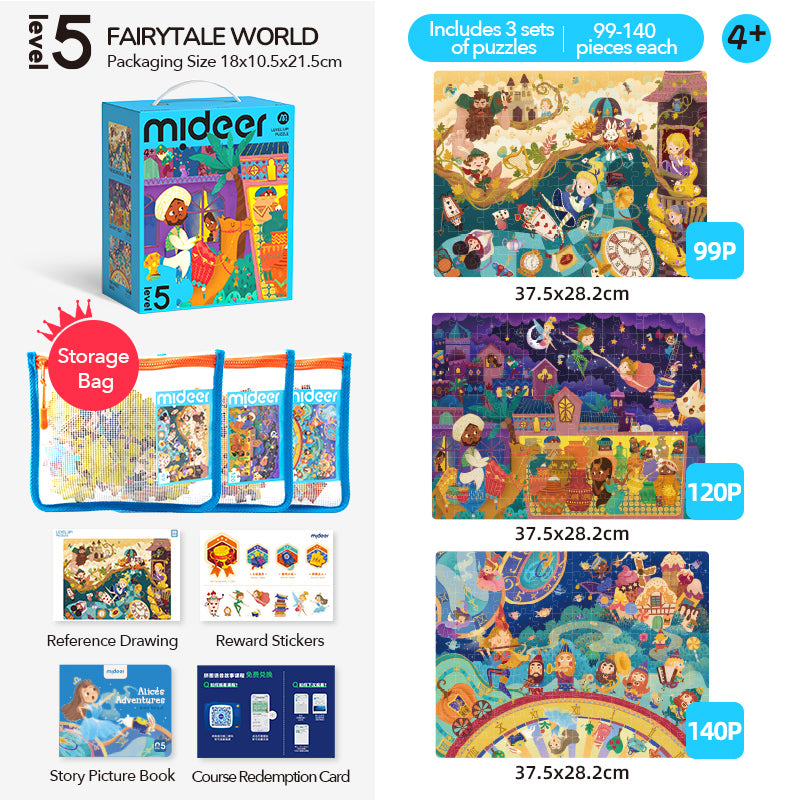 Level Up Puzzles — 5. līmeņa pasaku pasaule