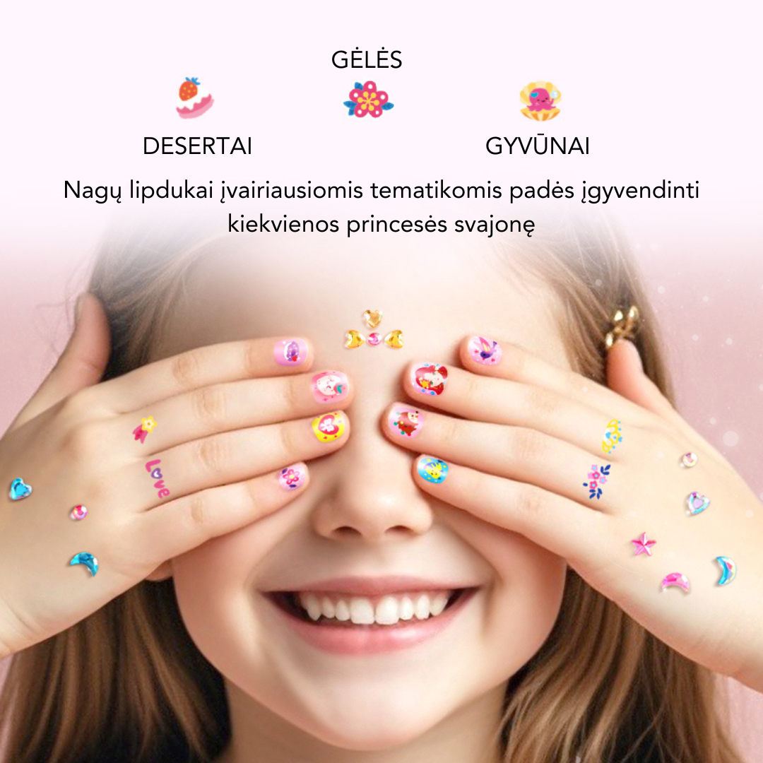 Modernas nagu uzlīmes — deserta tēma