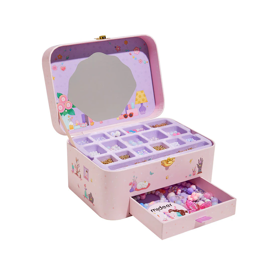 Jewelry making kit with jewelry box