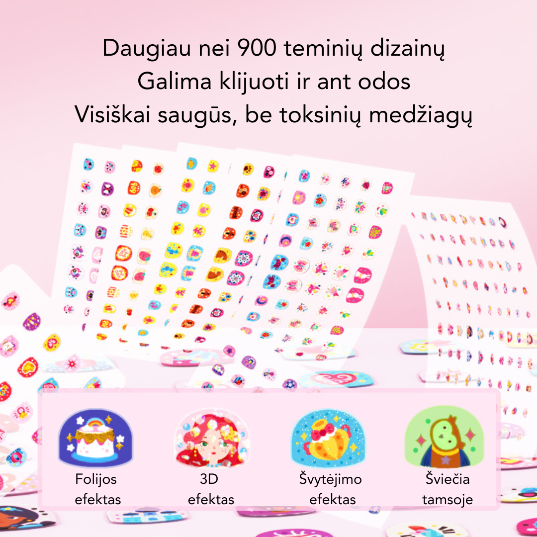 Modernas nagu uzlīmes — deserta tēma
