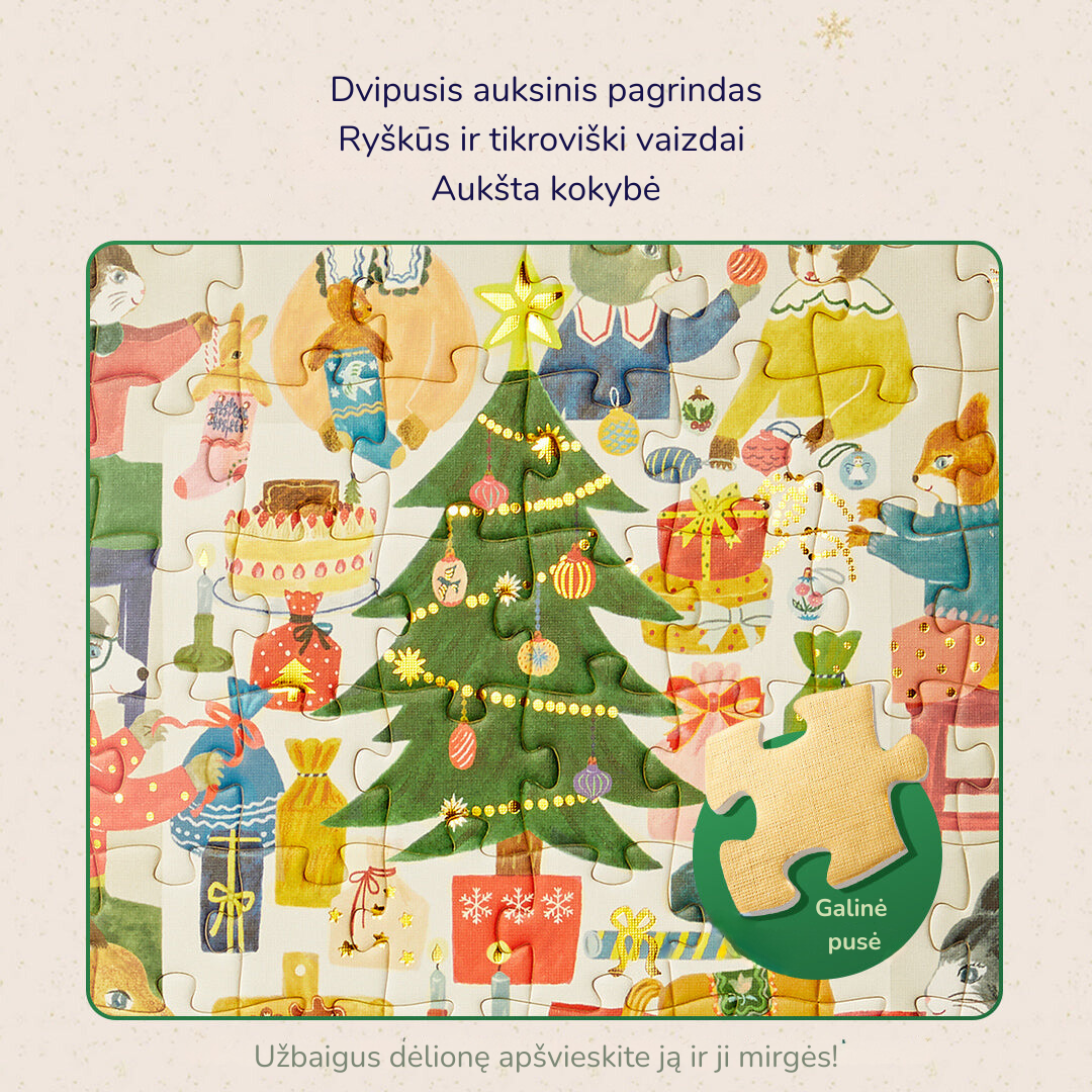 Puzle Ziemassvētku vakars pastkastītē