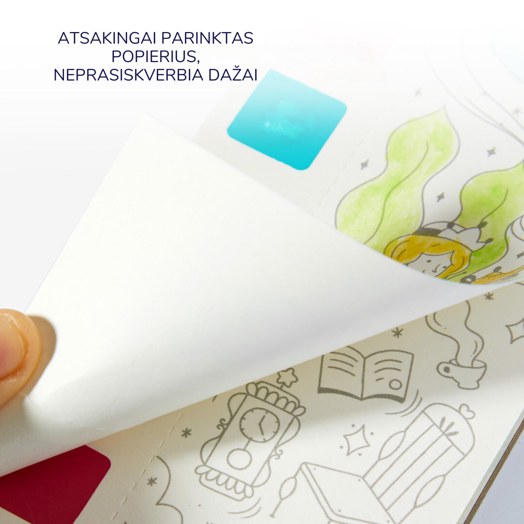 Akvareļu krāsojamā grāmata Pasaules piedzīvojumi