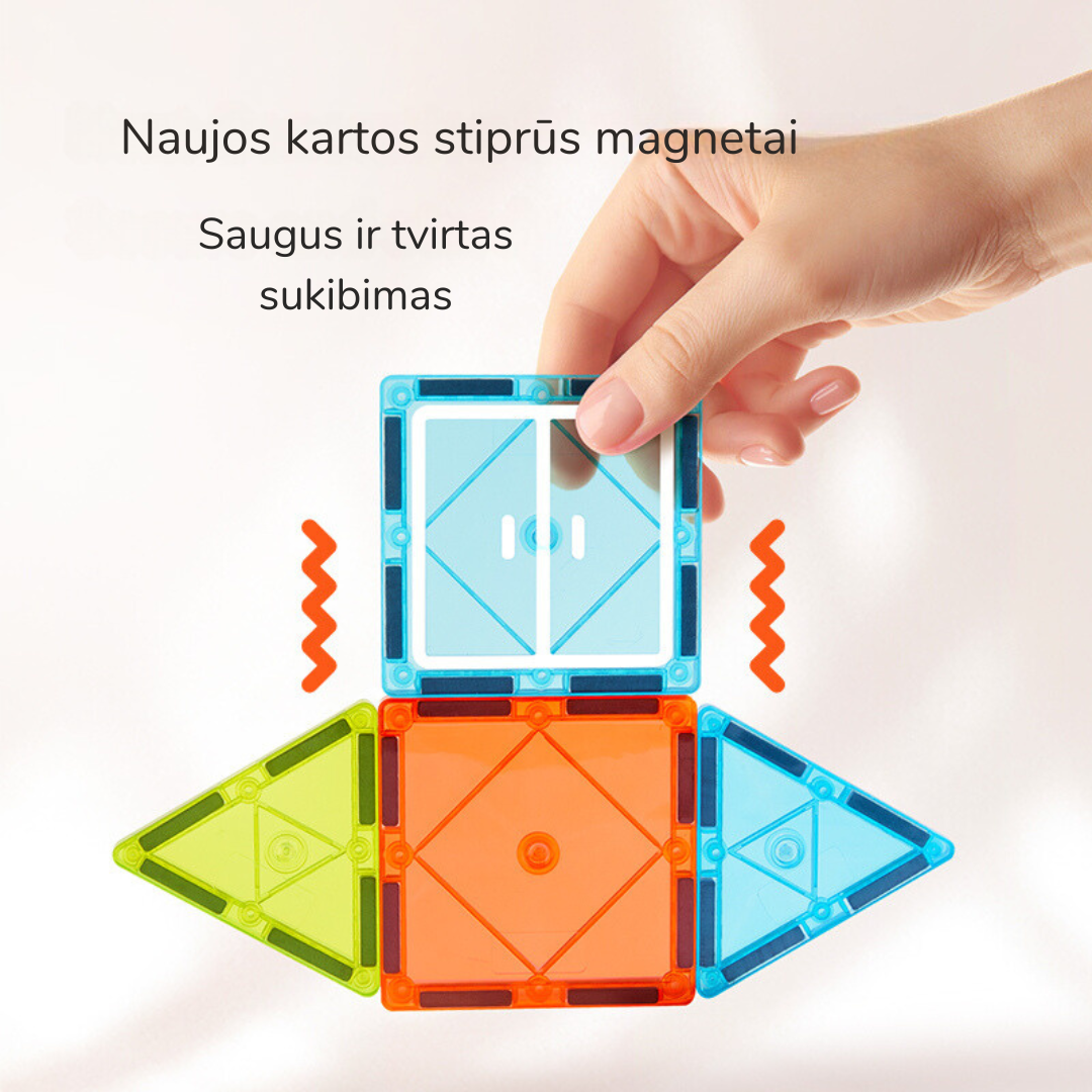 Magnētiskais konstruktors - Mazais arhitekts - 36 daļas