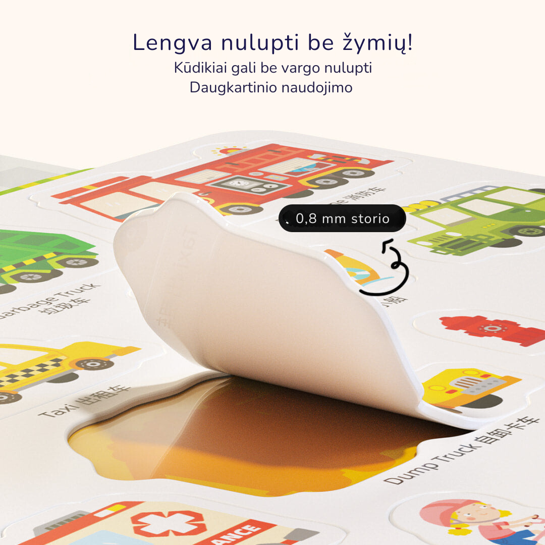 Atkārtoti lietojamas uzlīmes Animal City