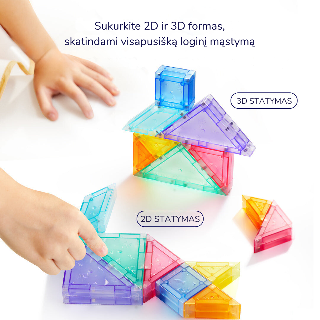 Mini magnētiskais konstruktors - Tangram