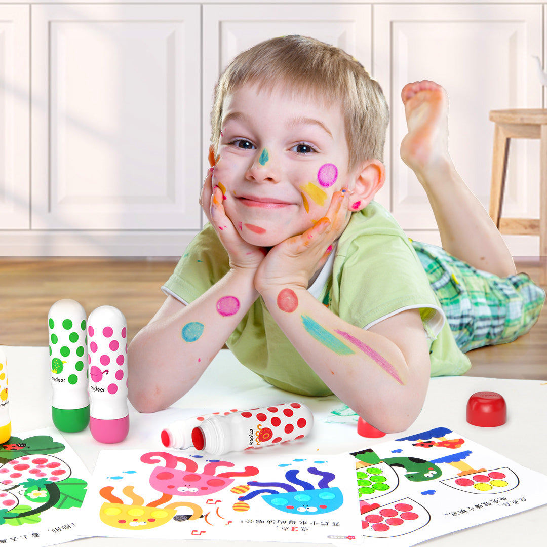 Washable felt-tip markers - 6 colors