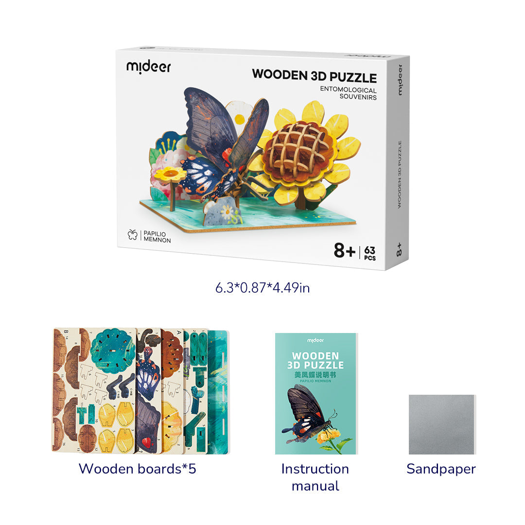 Koka 3D mīkla: Papilio Memnon