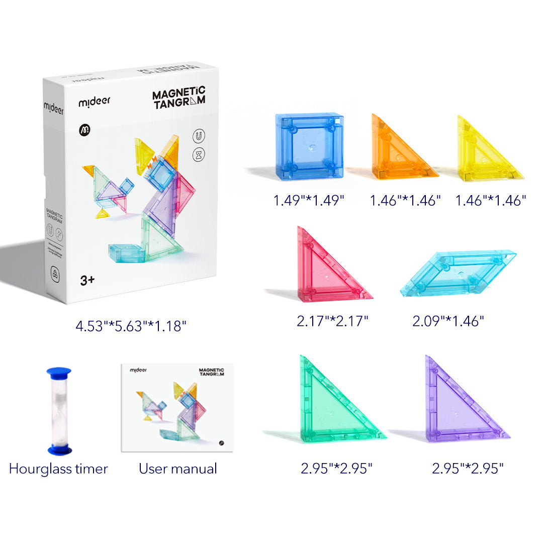 Mini magnētiskais konstruktors - Tangram