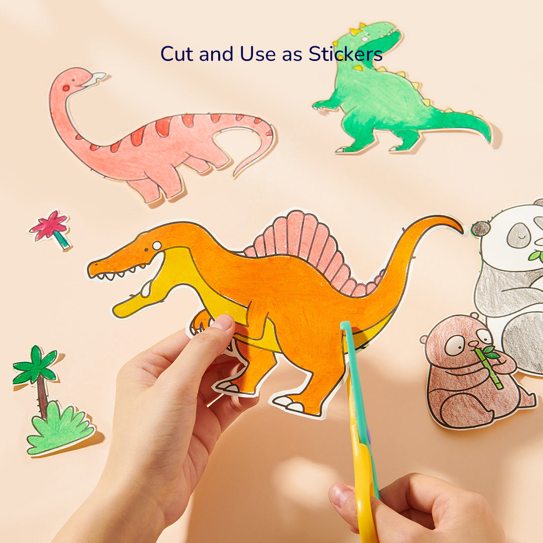 Līmējošais krāsojuma rullis Apbrīnojami dinozauri