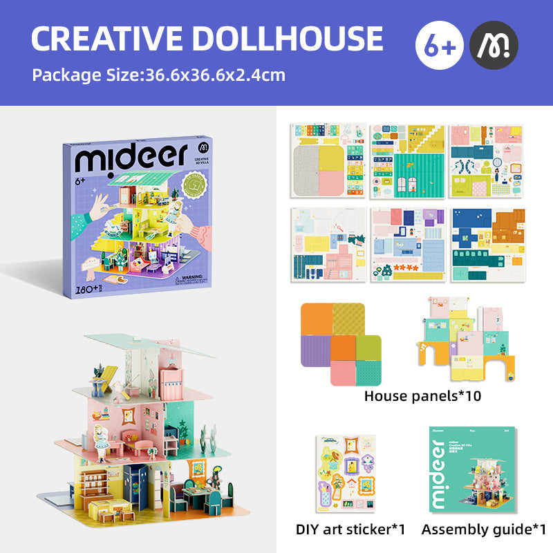 3D Puzzle and DIY Dollhouse