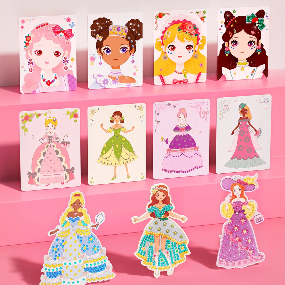 3-in-1 radošās darbnīcas komplekts - "Princeses fantāzijas grims"