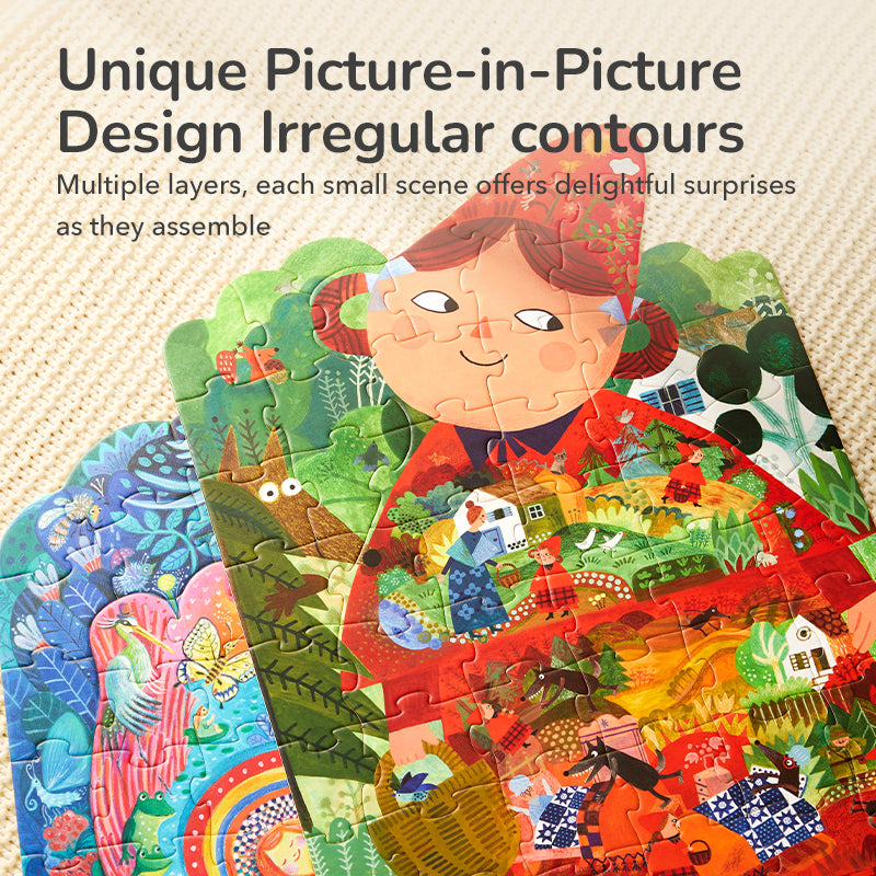 Artist-Designed Puzzle - Little Red Riding Hood, 59 Pieces