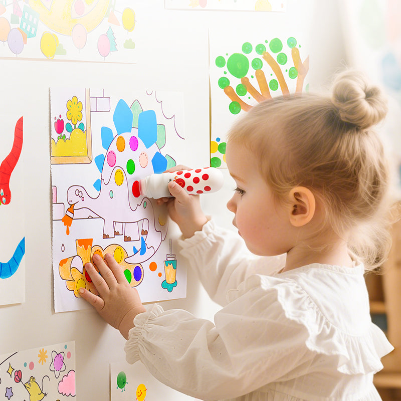 Mazgājami flomāsteri marķieri - 6 krāsas