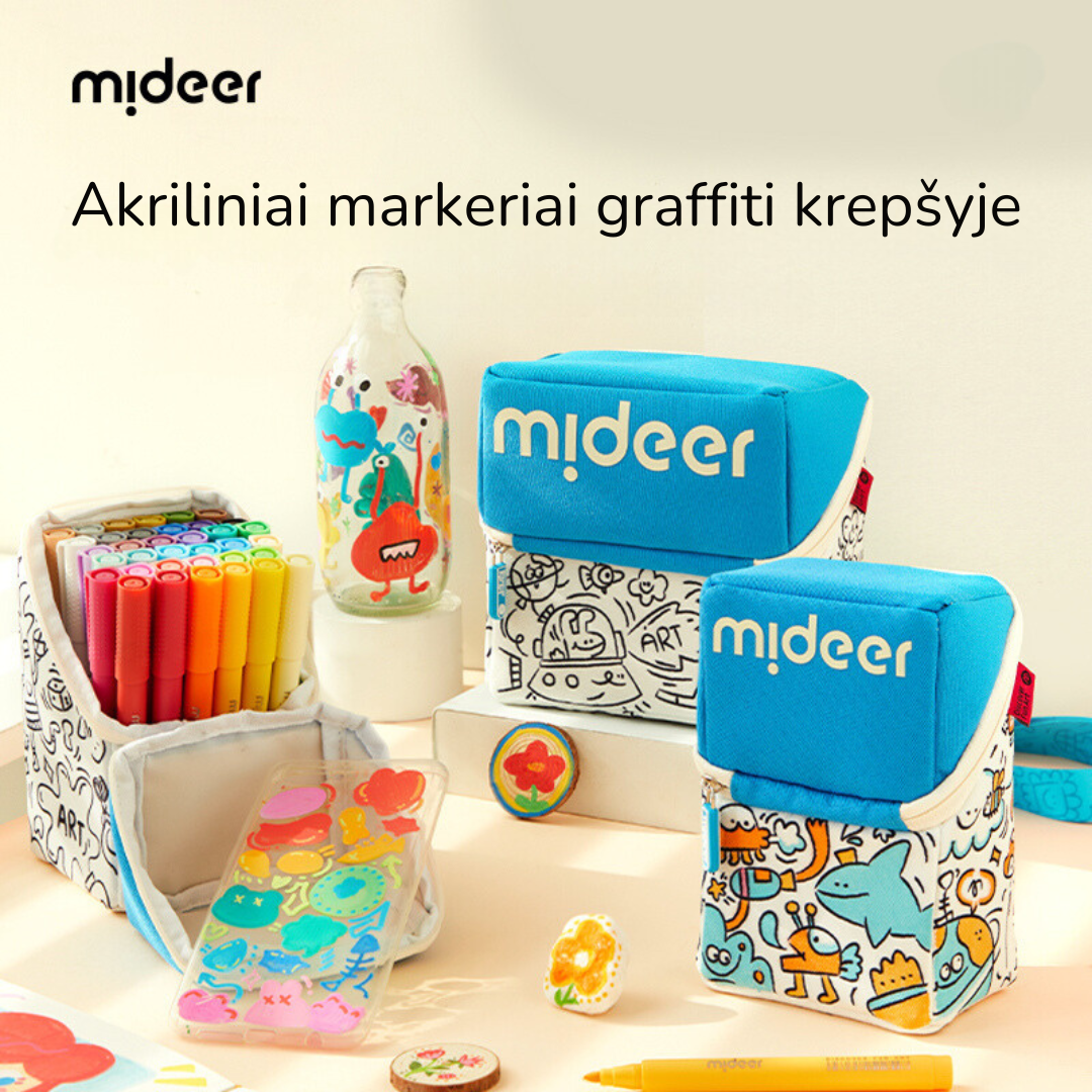 Acrylic markers in "graffiti" bag - 60 colors
