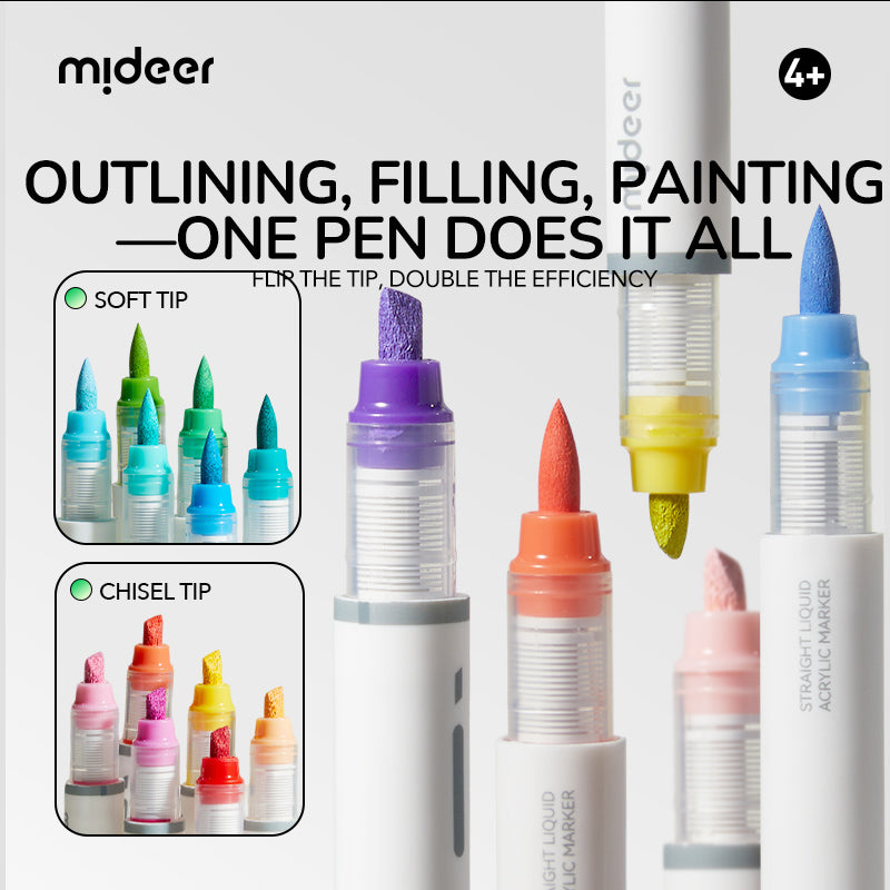 Dual-Tip Acrylic Markers