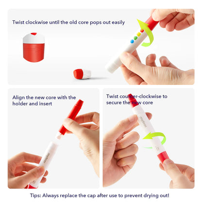 Zīda krītiņu pievienošana, 12 krāsas 