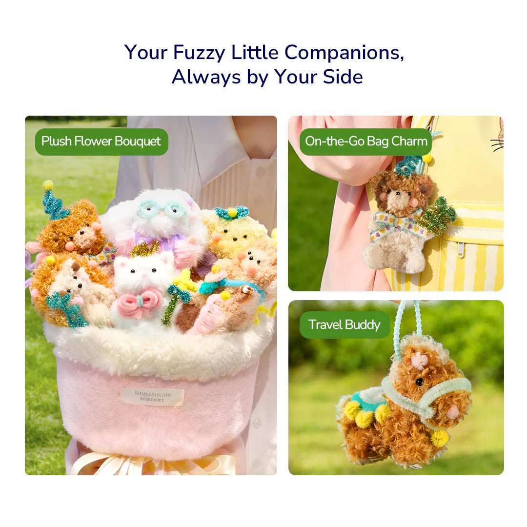 Pliušinių žaislų kūrimo rinkinys