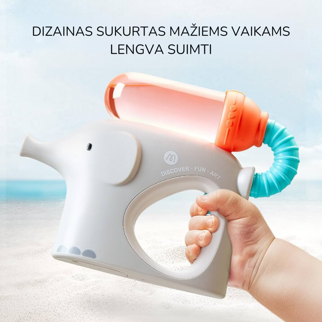 Ziloņa formas ūdens pistole - Zila