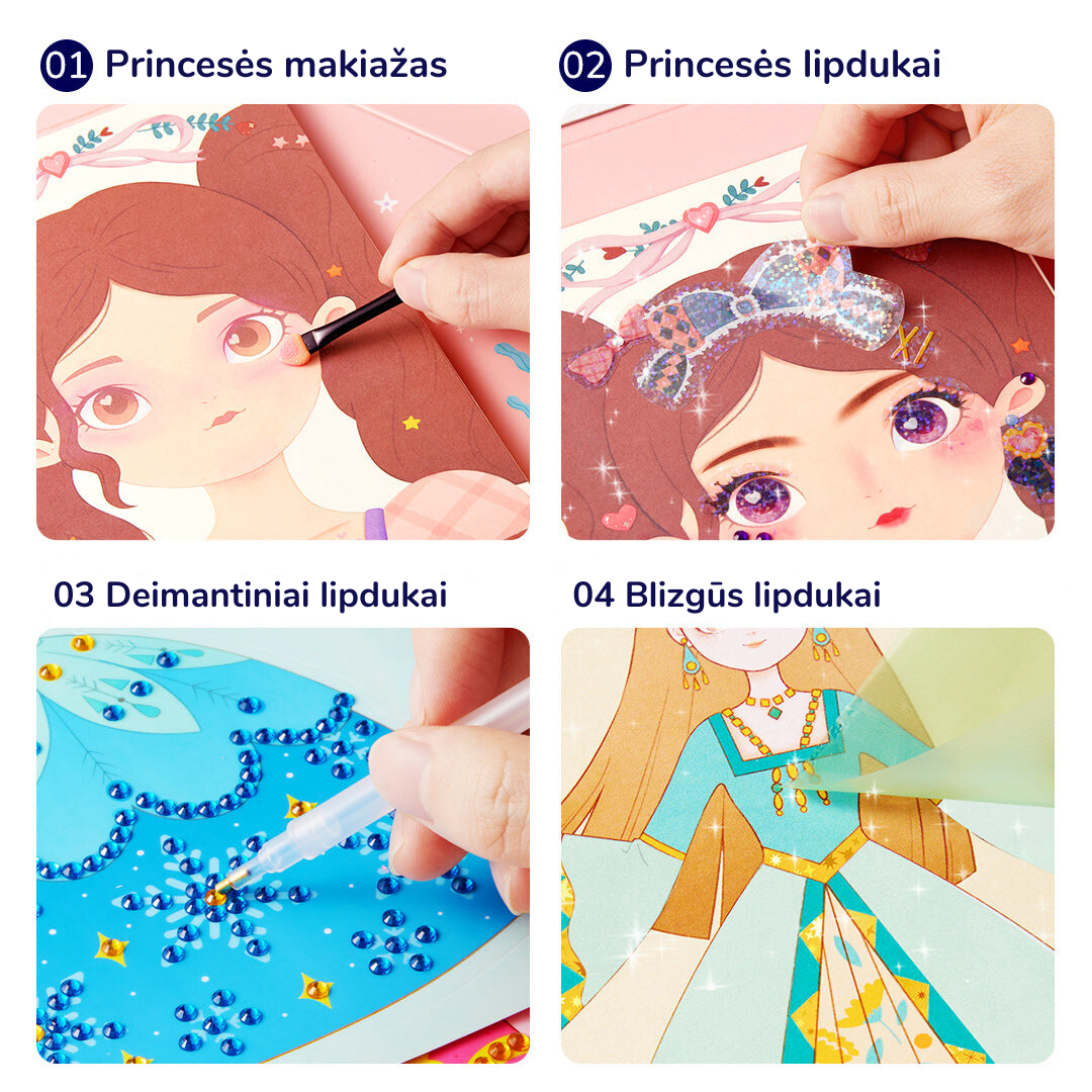 Radošais 3-in-1 komplekts “Princeses fantāzijas grims”