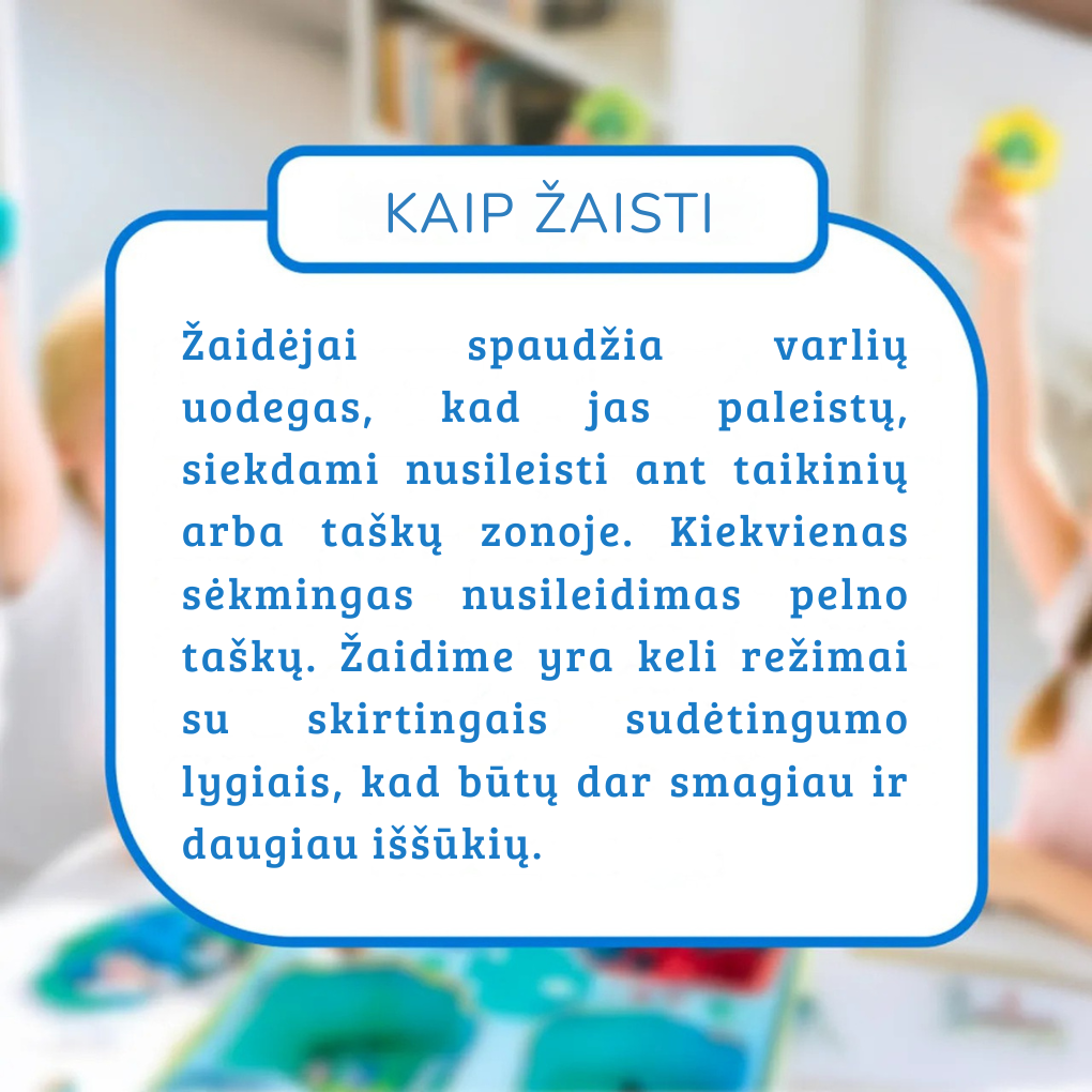 Interaktīva galda spēle - Lēkājošās vardes