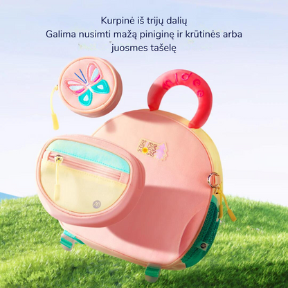 Bērnu ceļojumu mugursoma - Zaļa