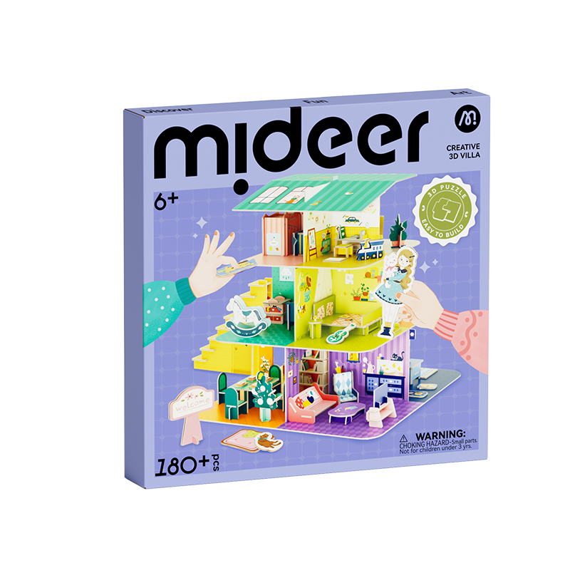 3D Puzzle and DIY Dollhouse