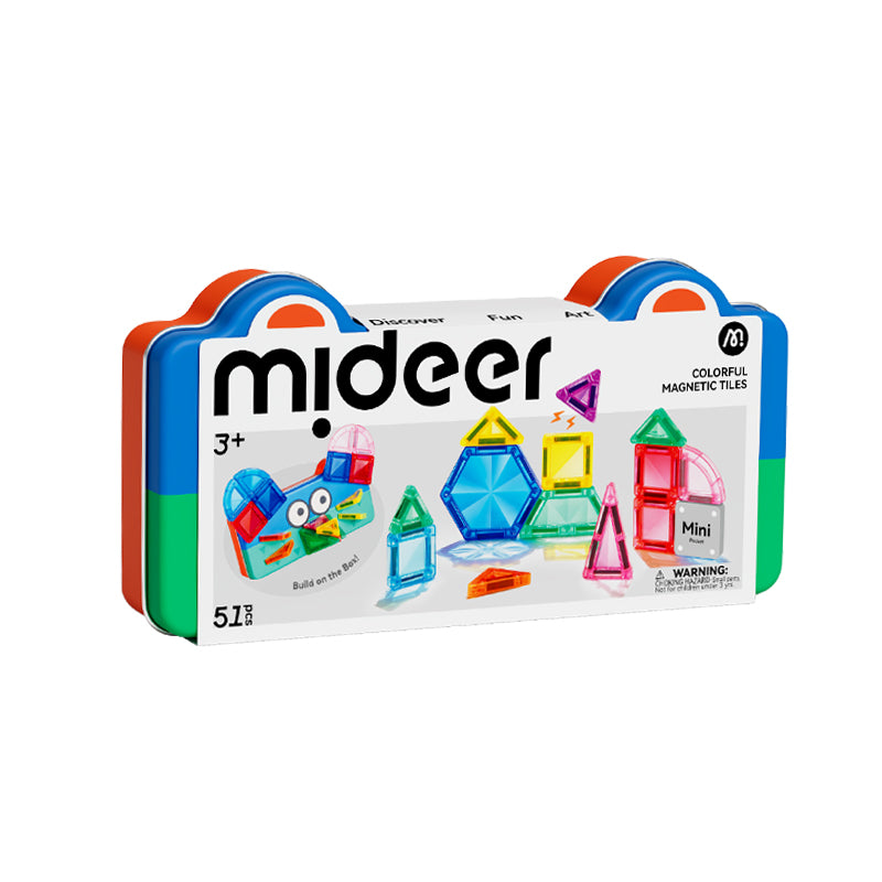 Mini Magnetic Building Set in a Metal Tin