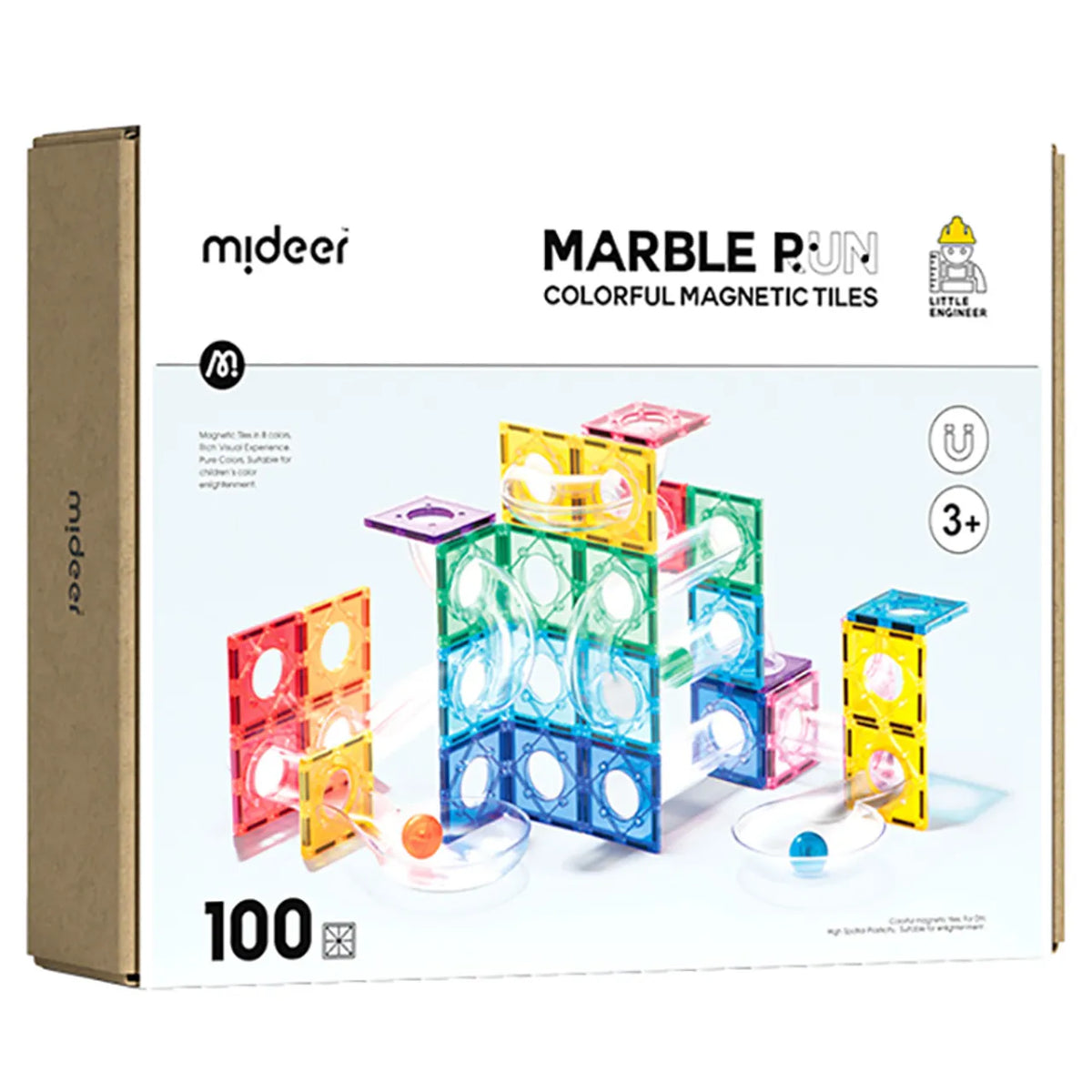 Magnetic Building Set - Track - 100 Pieces