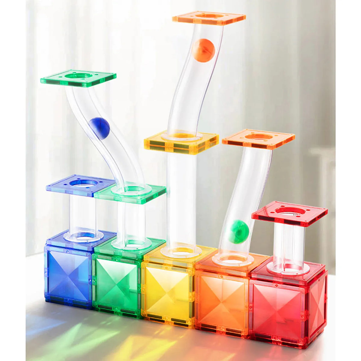Magnetic Building Set - Track - 100 Pieces