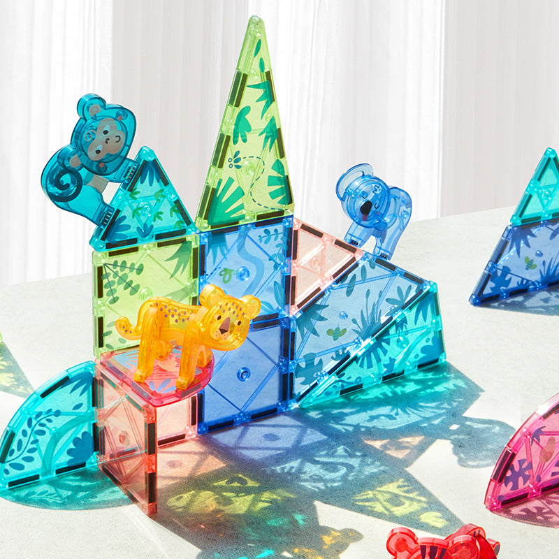 Magnetic Building Set - Jungle - 40 Pieces