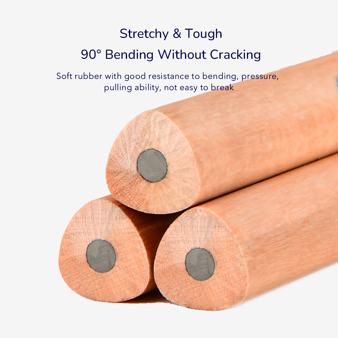 Thick Triangular 2B Pencils - 6 Pieces
