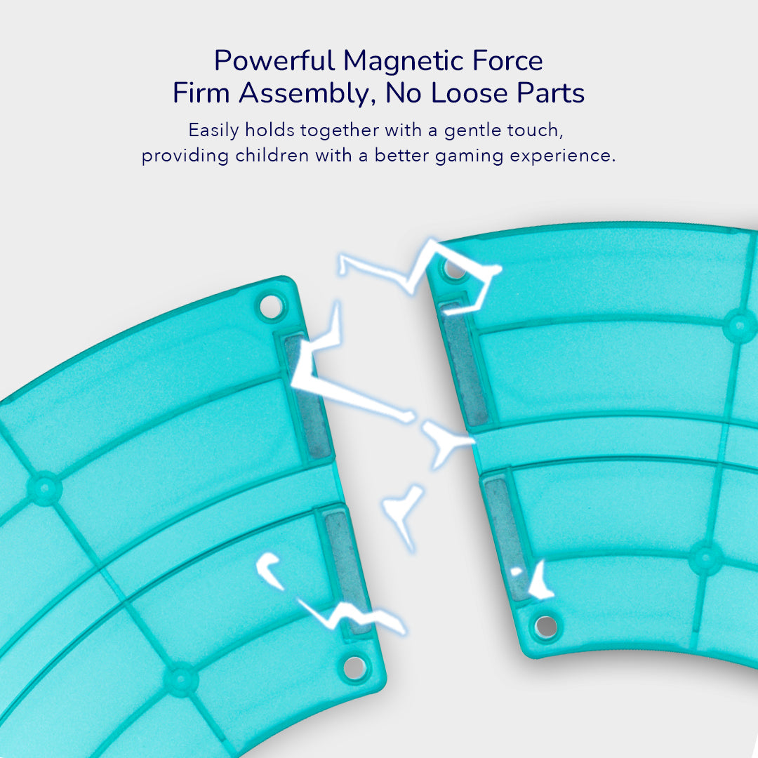 Magnetic Building Set – Racing Track with Electric Cars
